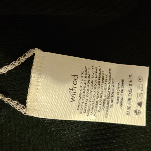 NWOT aritzia wilfred cayenne dress black M - Picture 8 of 9